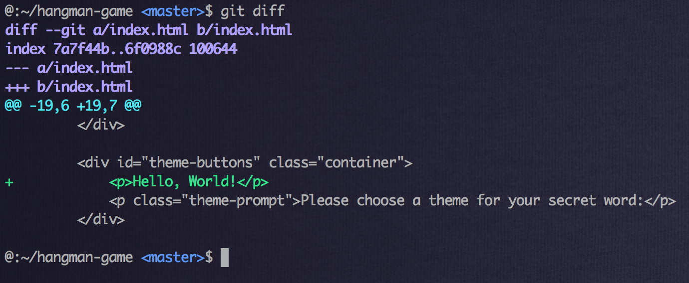 git commands mac for editing files